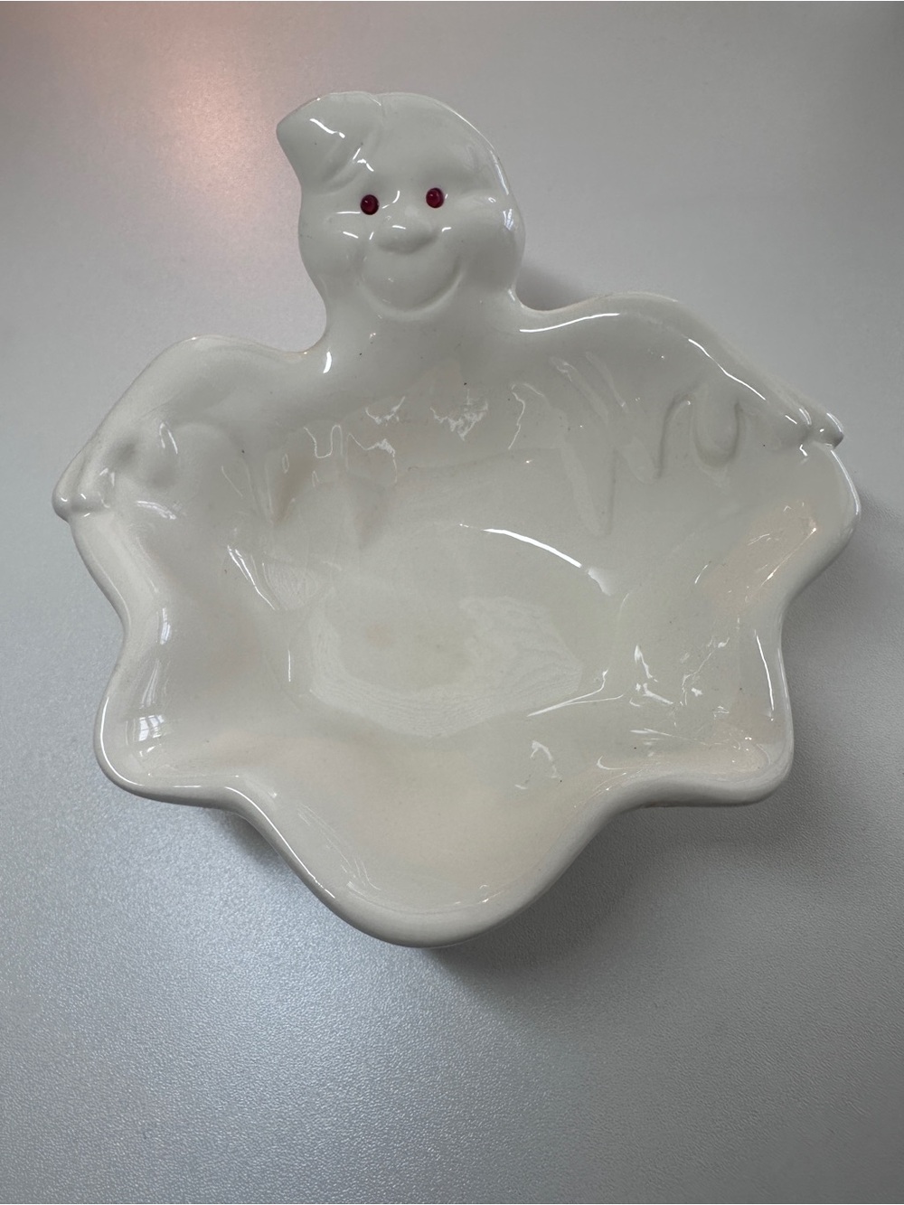 White Ghost Candy Dish - Halloween Decor - Picture 3 of 5